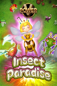 Insect Paradise fishing arcade game featuring insect bosses and colourful characters