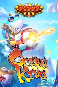 Ocean King VWorld fishing game with shark characters and underwater shooting action